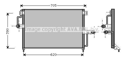 AVA QUALITY COOLING Конденсатор, кондиционер OLA5227